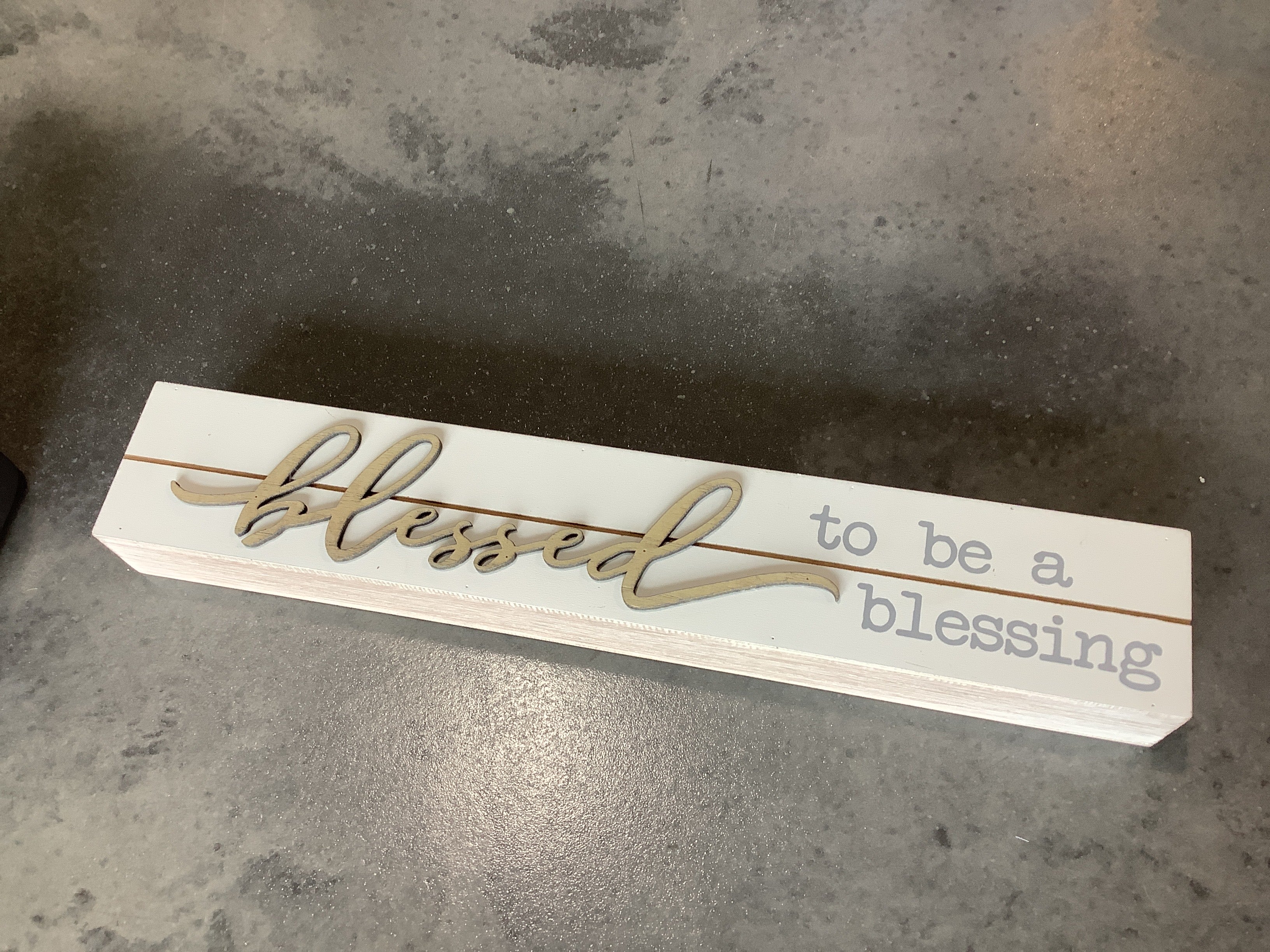 Wood Box Tabletop Wall Sign