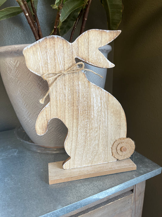 Wooden Shelf Sitter Bunny