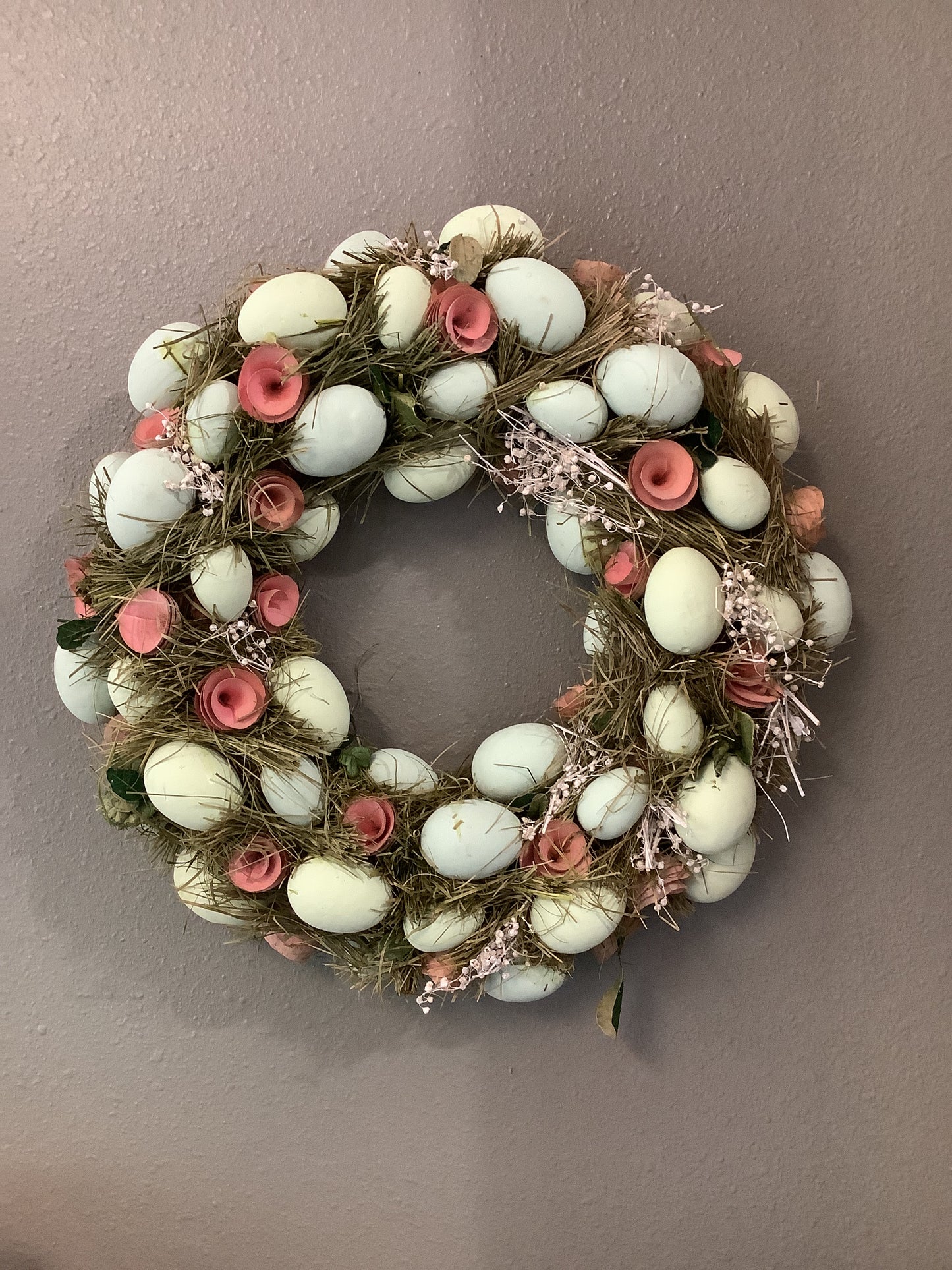 Easter Egg & Flower Wreath