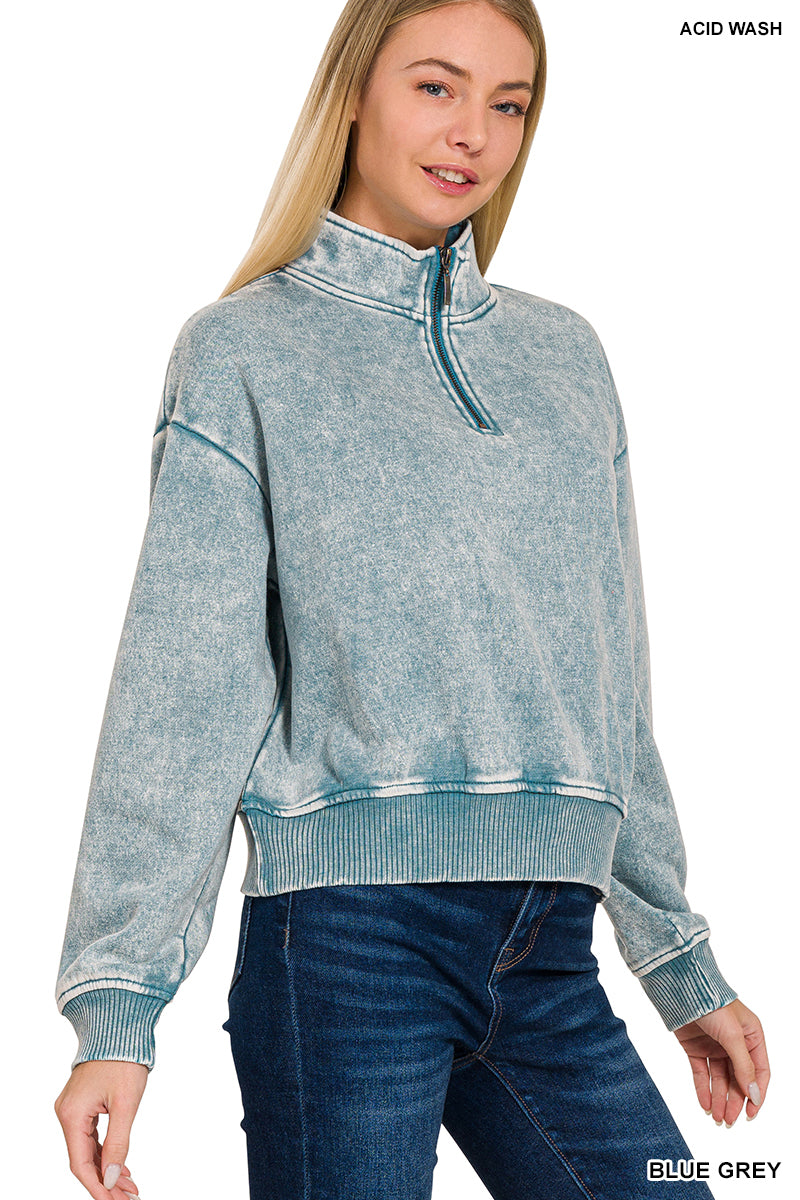 Acid Half Zip Sweater