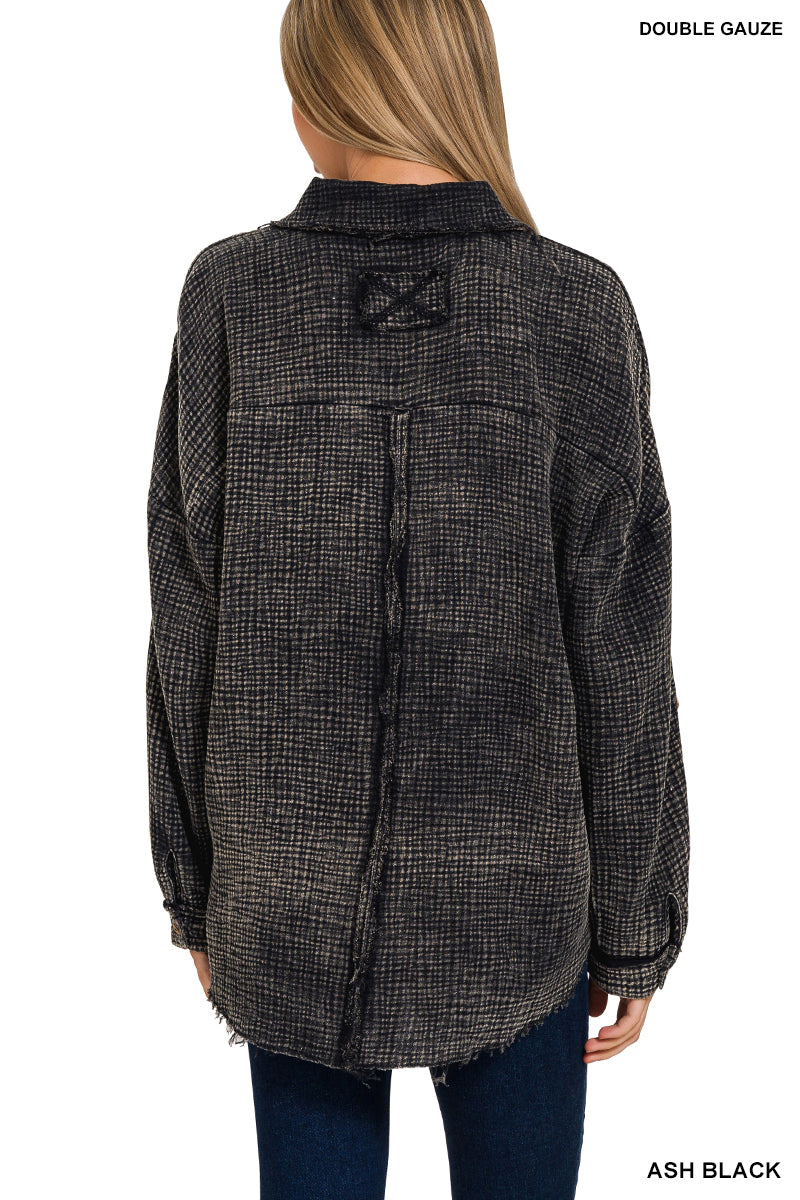 Gauze Button Down