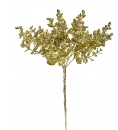 11" Glitter Mini Euclyptus Bush