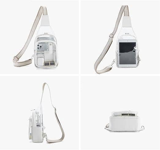Simple Clear Concerts Sports Adjustable Crossbody Bag MK2PLC6W10BBG380