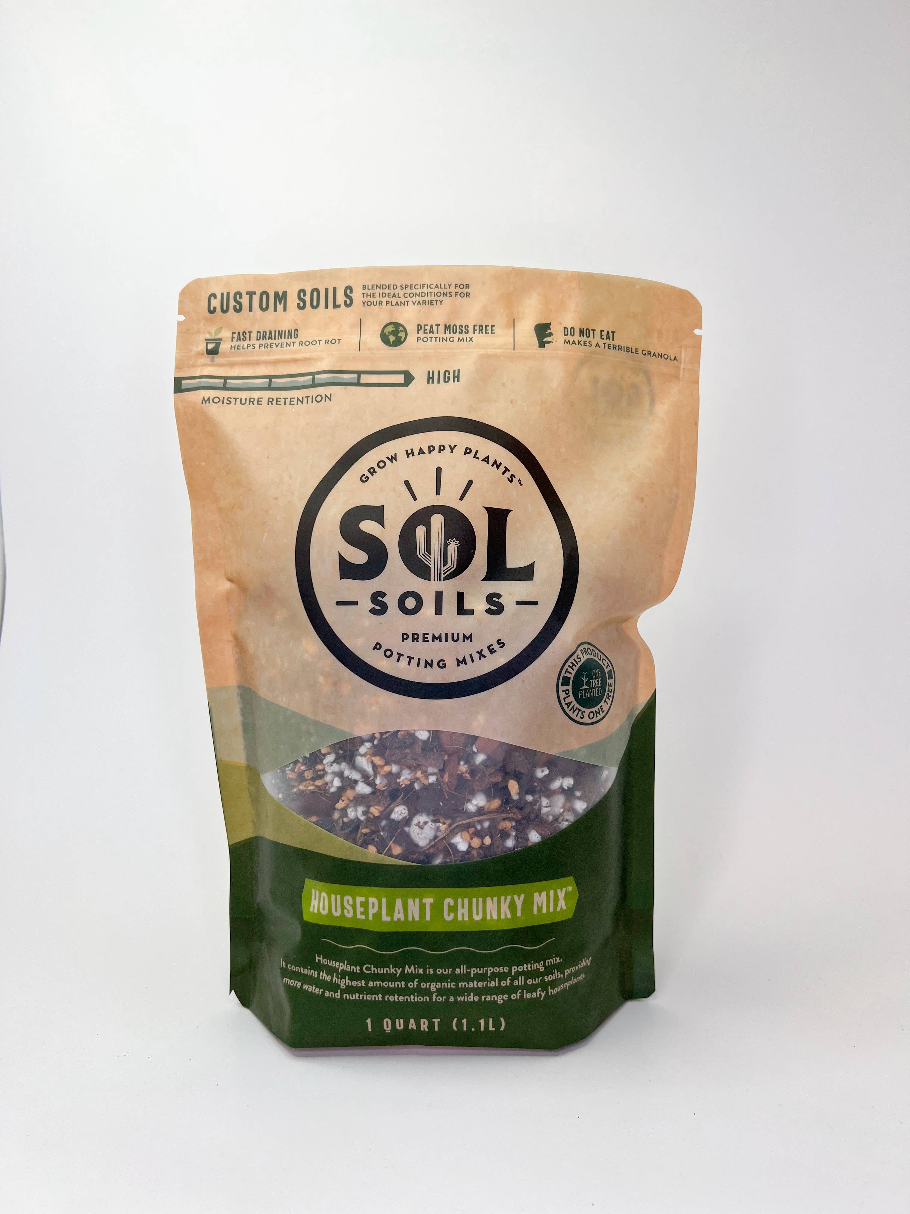 Soil (1Qt) Houseplant Chunky Mix (Aroid/Tropical Mix)