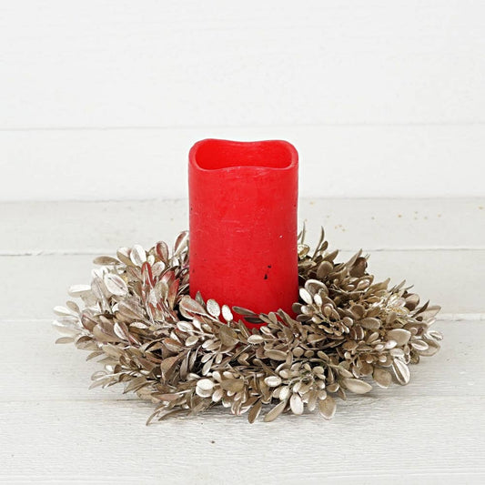 Champaign Boxwood Candle Ring