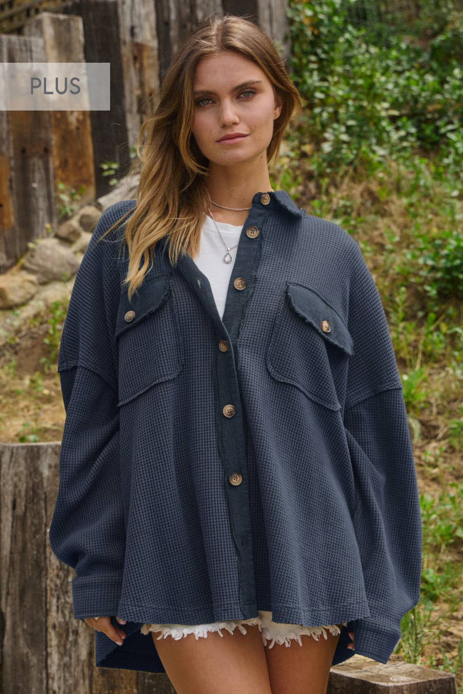 Thermal Oversized Shacket (Curvy)