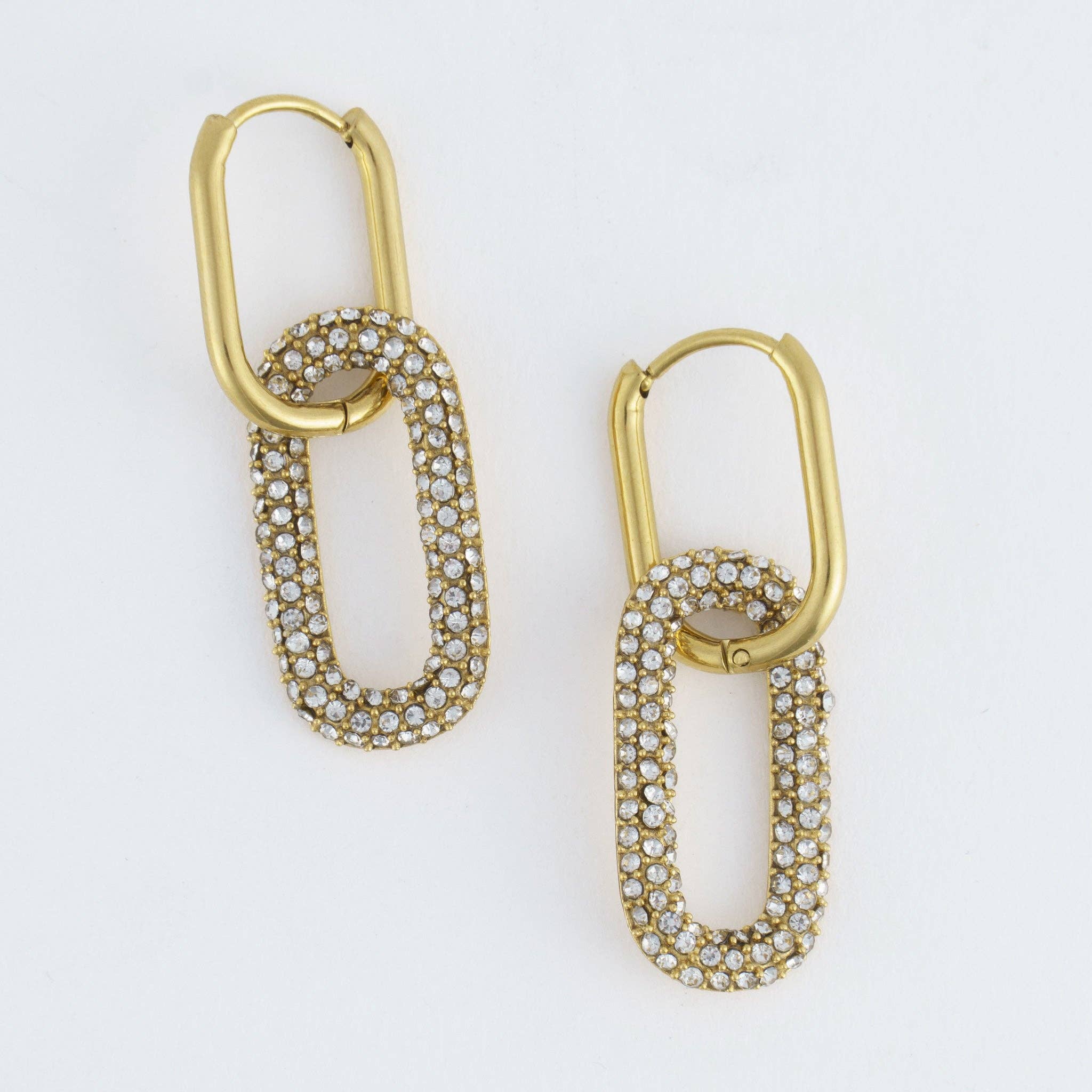 Linked Hoop Earrings