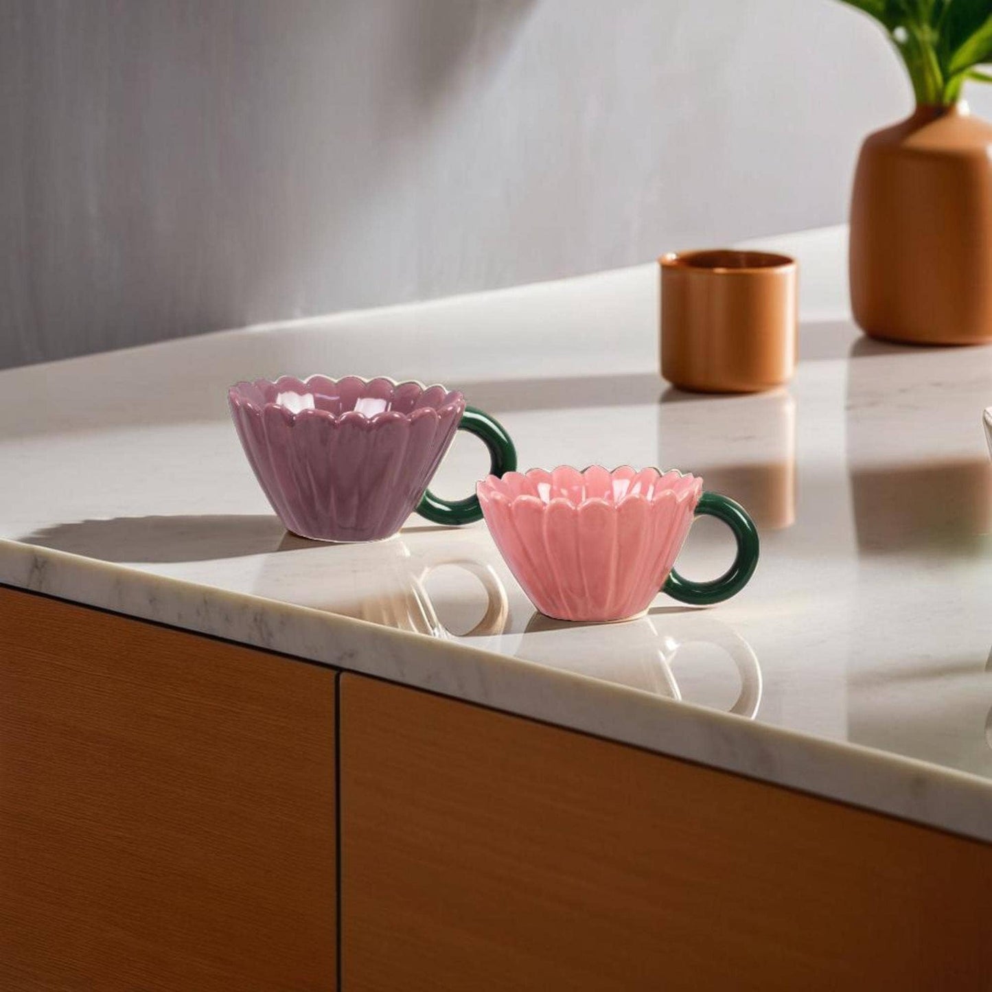 Ceramic Flower Mug