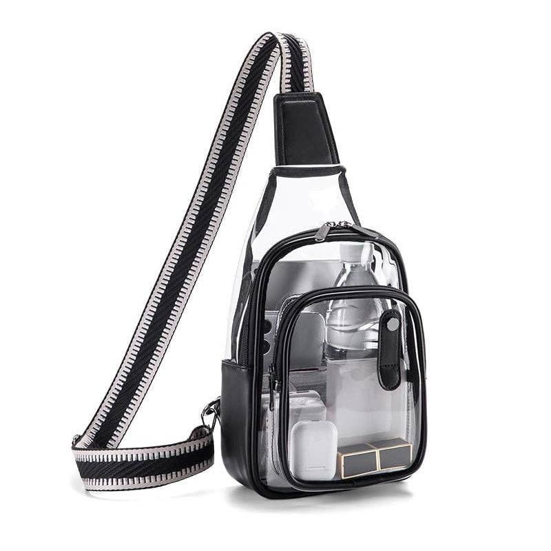 Simple Clear Concerts Sports Adjustable Crossbody Bag MK2PLC6W10BBG380