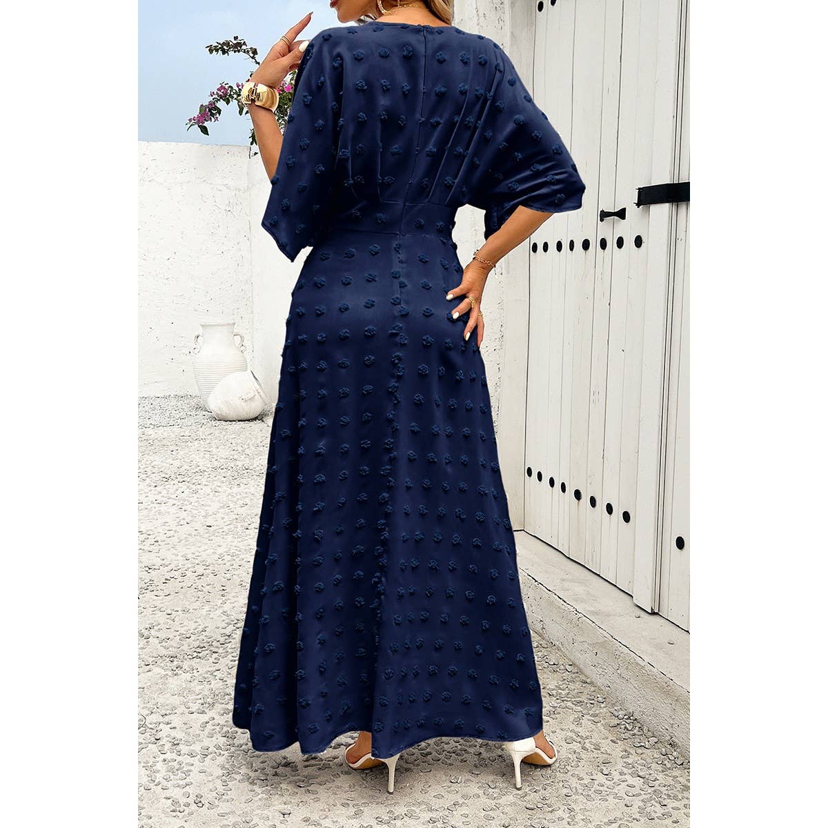 Swiss Dot Maxi Dress