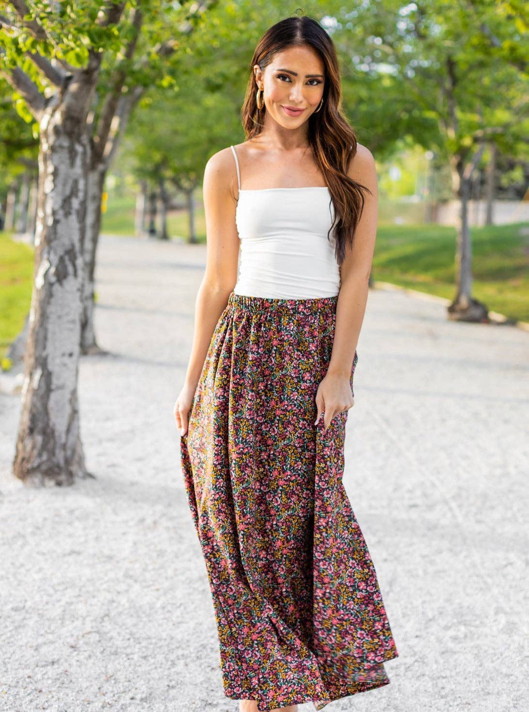 Floral Maxi Skirt