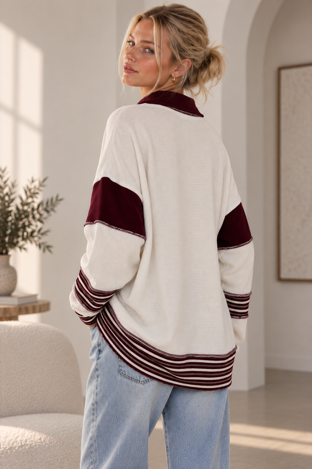 SOLID LOOSE FIT TOP