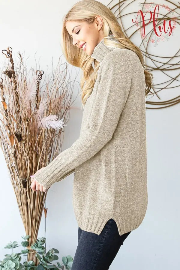 Heimish Turtleneck Sweater (Curvy)
