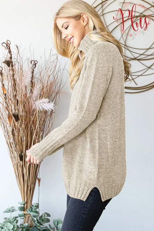 Heimish Turtleneck Sweater (Curvy)