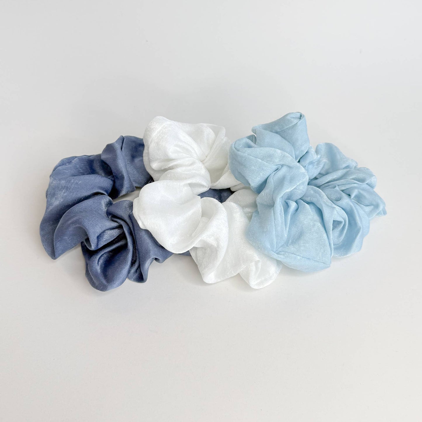 S/3 Coast Satin Scrunchies