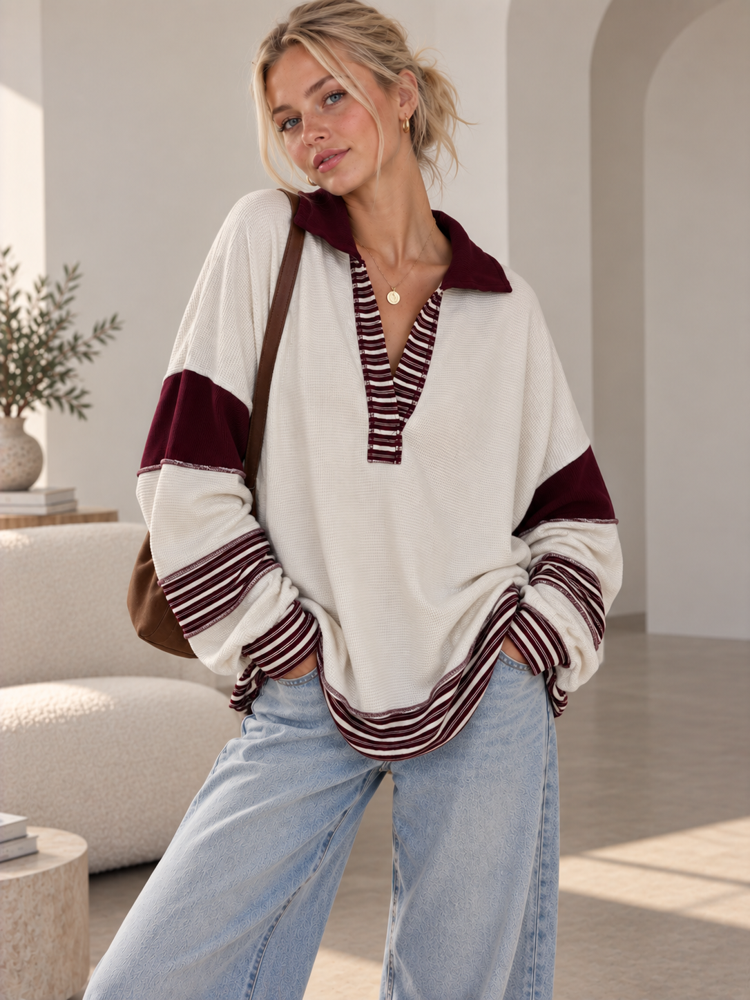 SOLID LOOSE FIT TOP