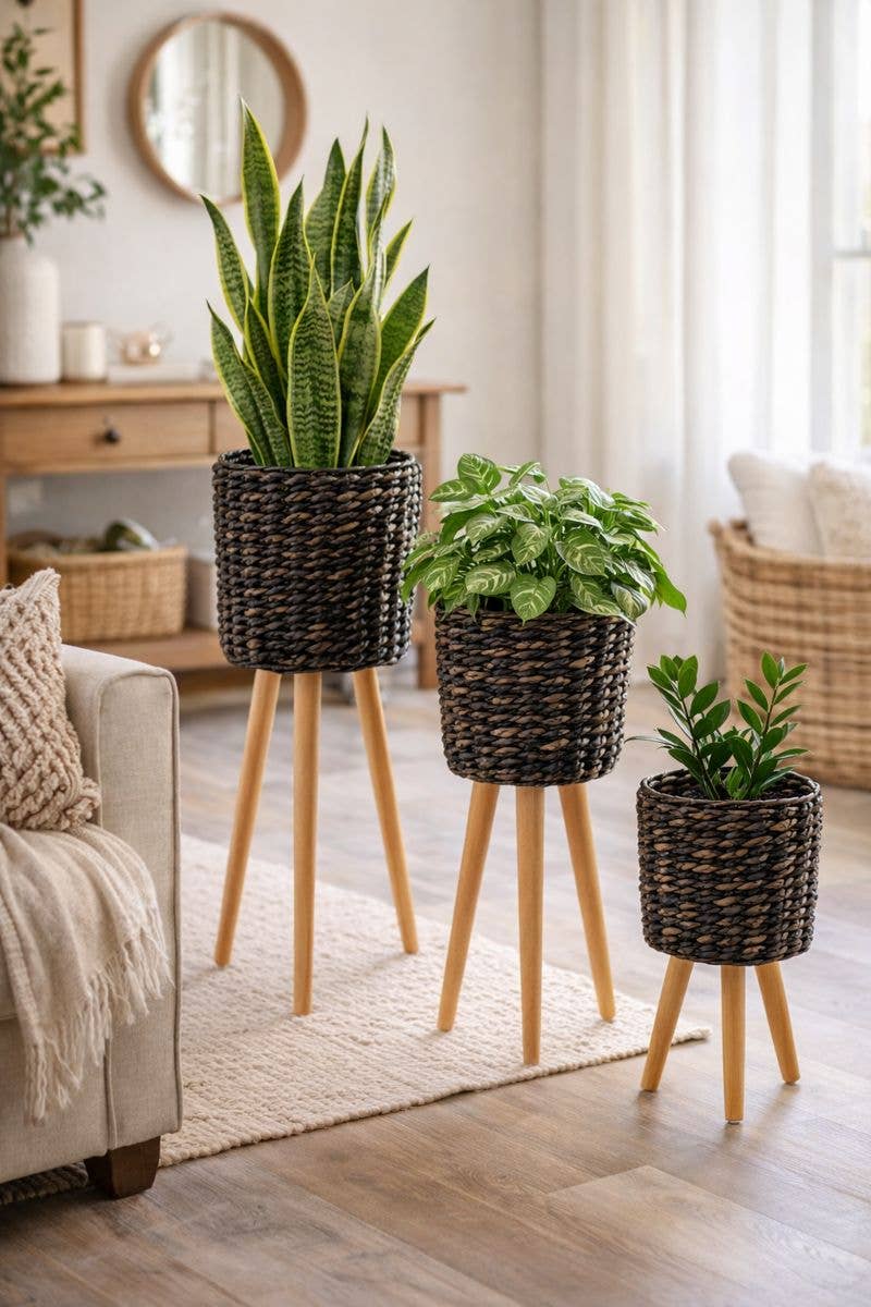 Dark Stain Plant Stand