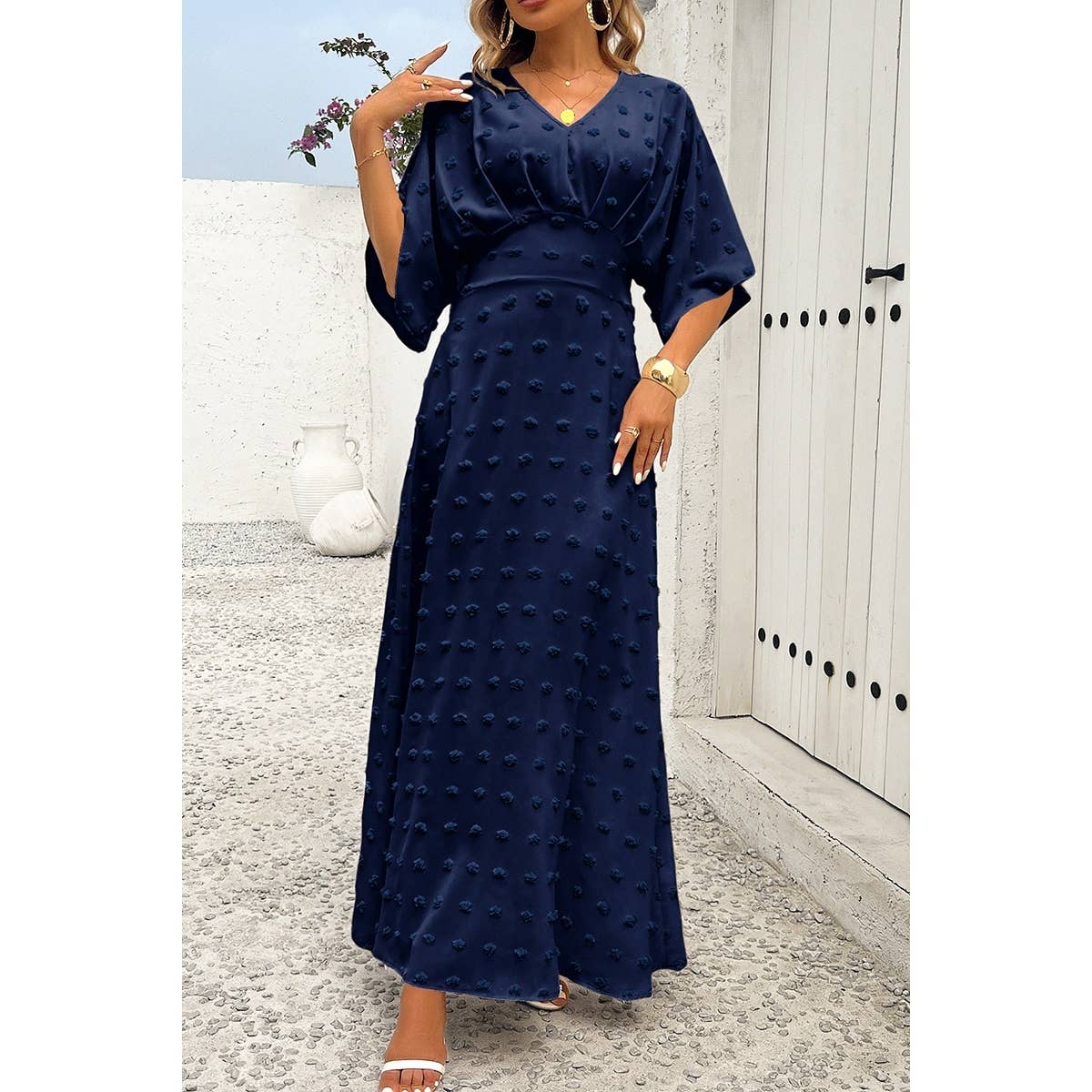 Swiss Dot Maxi Dress