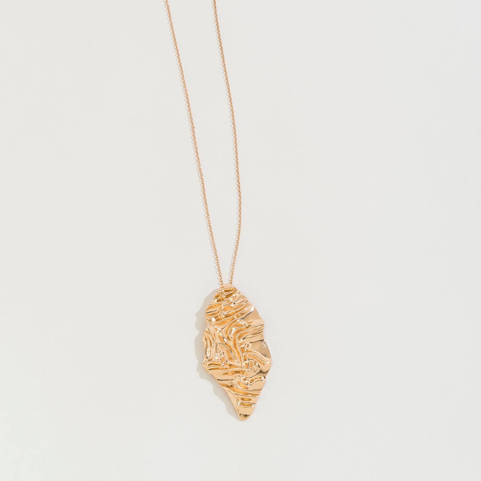 Crumbled Metal Necklace