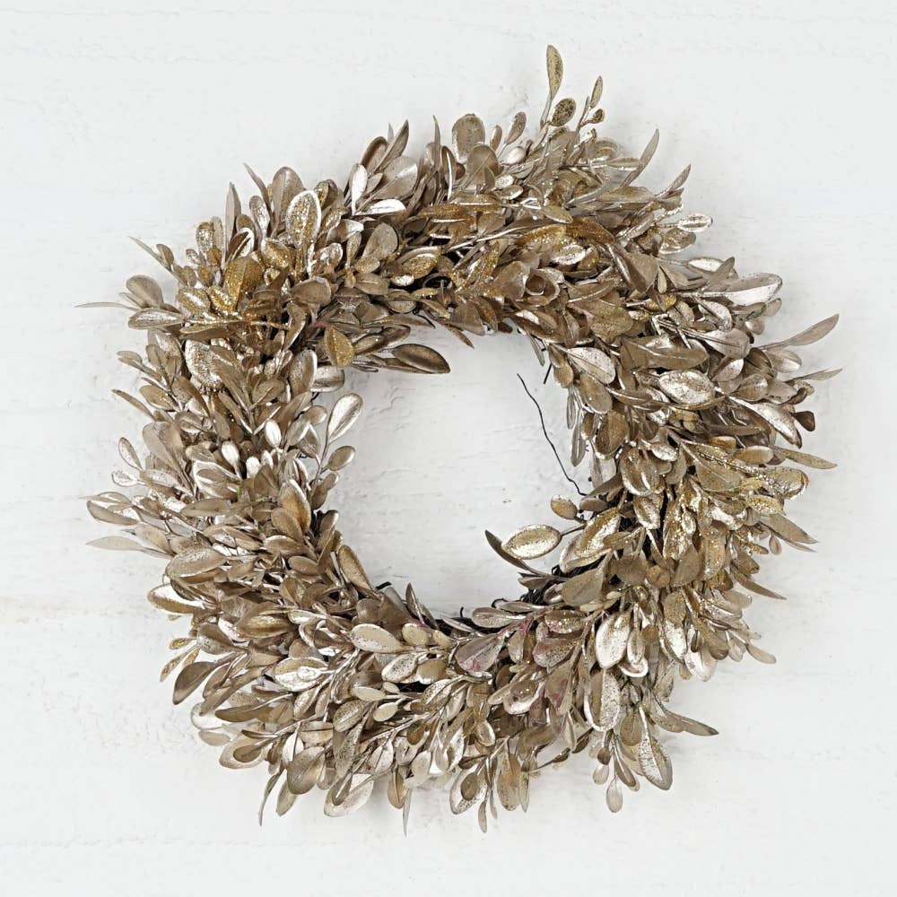 Champaign Boxwood Candle Ring