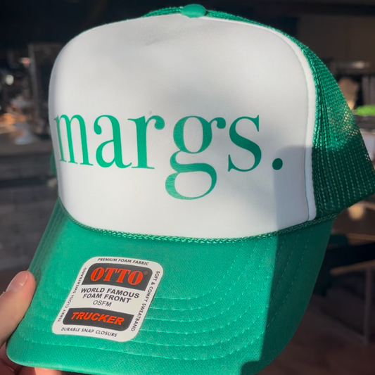 "Margs" Green Trucker Hat