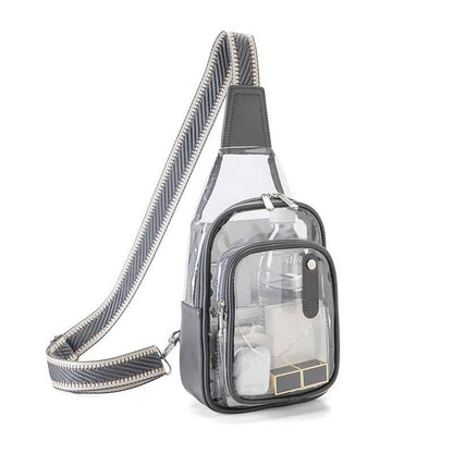 Simple Clear Concerts Sports Adjustable Crossbody Bag MK2PLC6W10BBG380