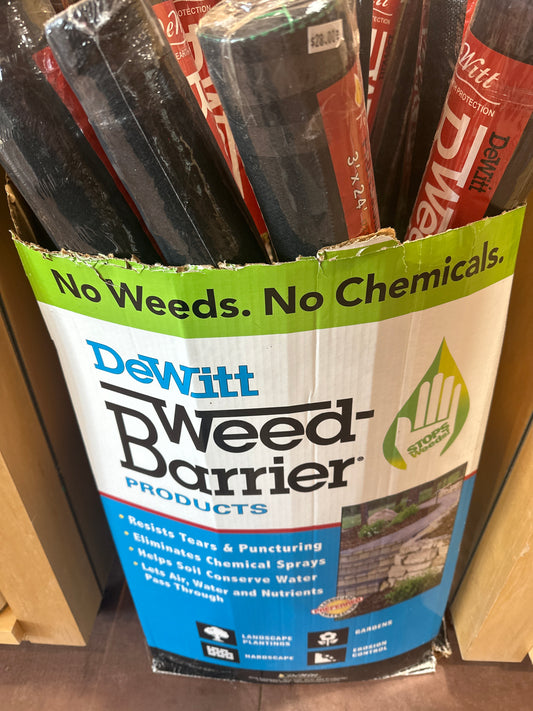 Dewitt weed barrier 3’ x 24’