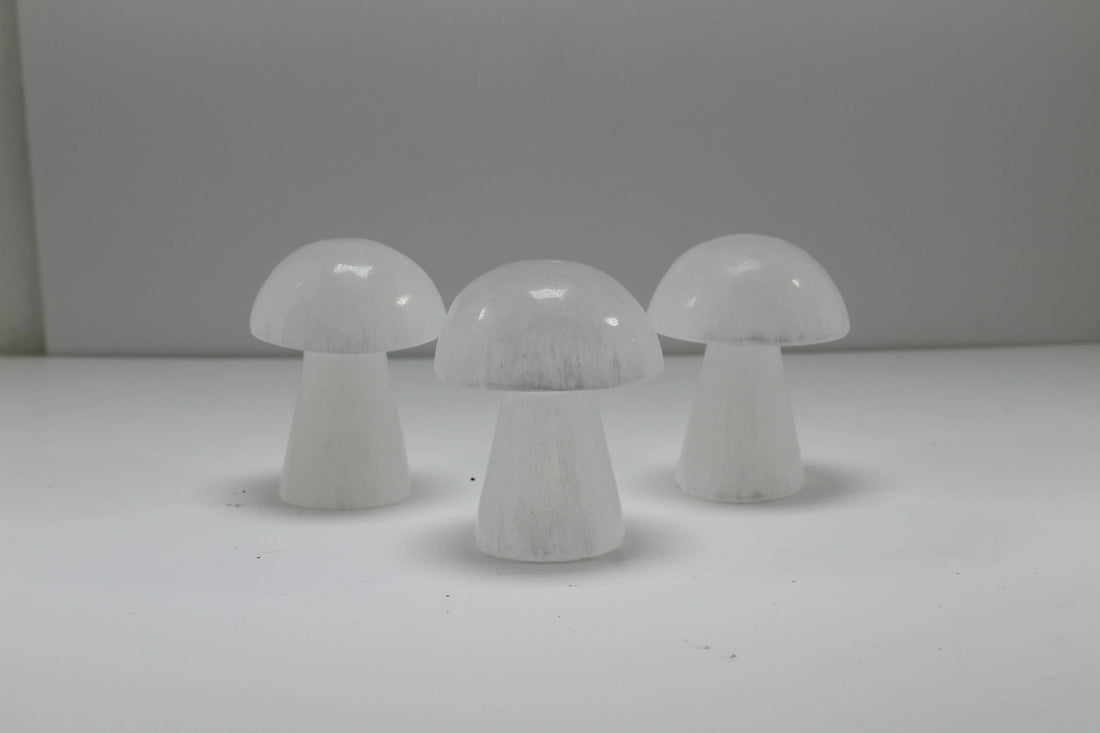 Selenite Mushroom White