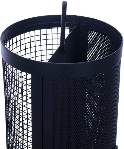 Matte Black Mesh Metal Bird Feeder
