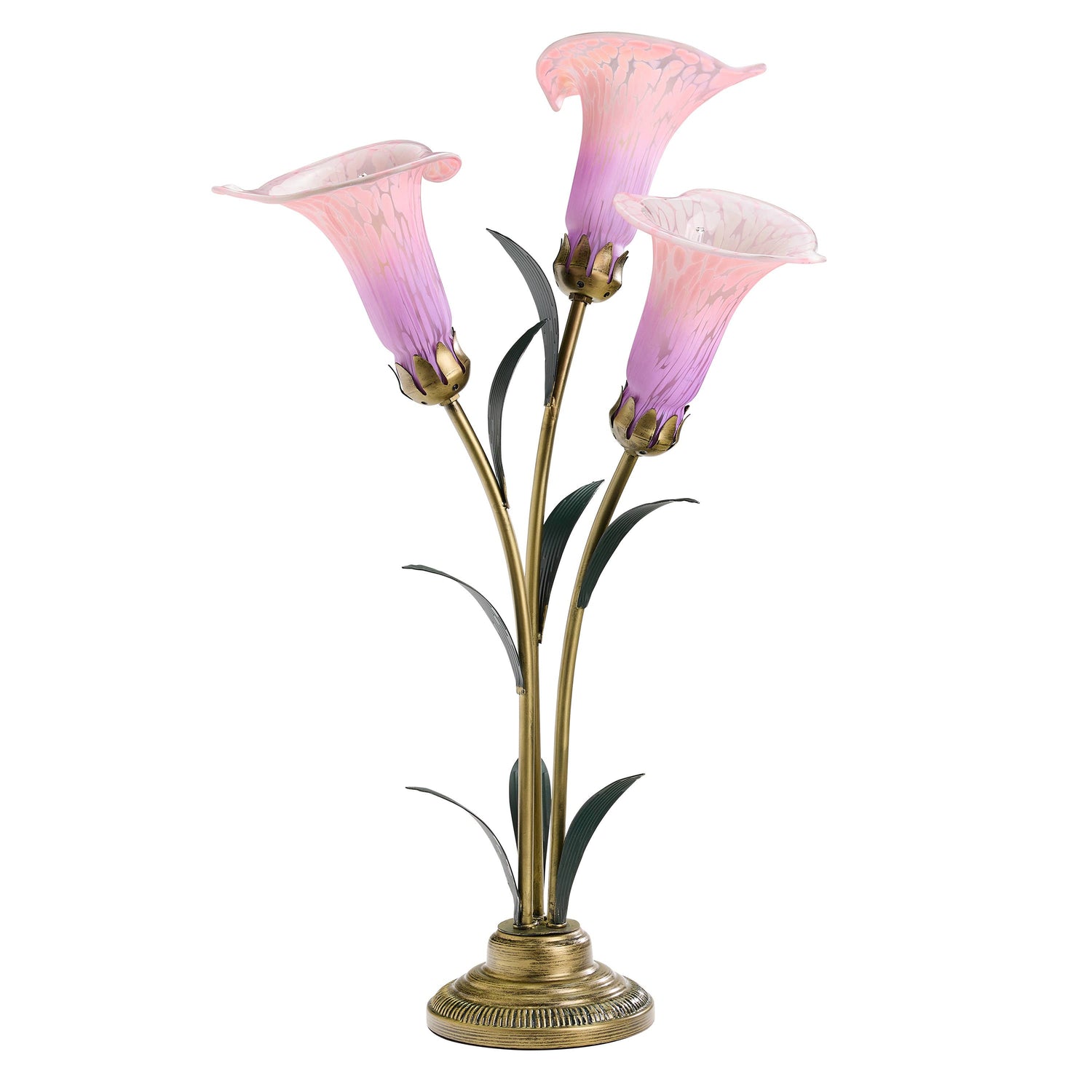 Handblown Glass Calla Lily Lamp