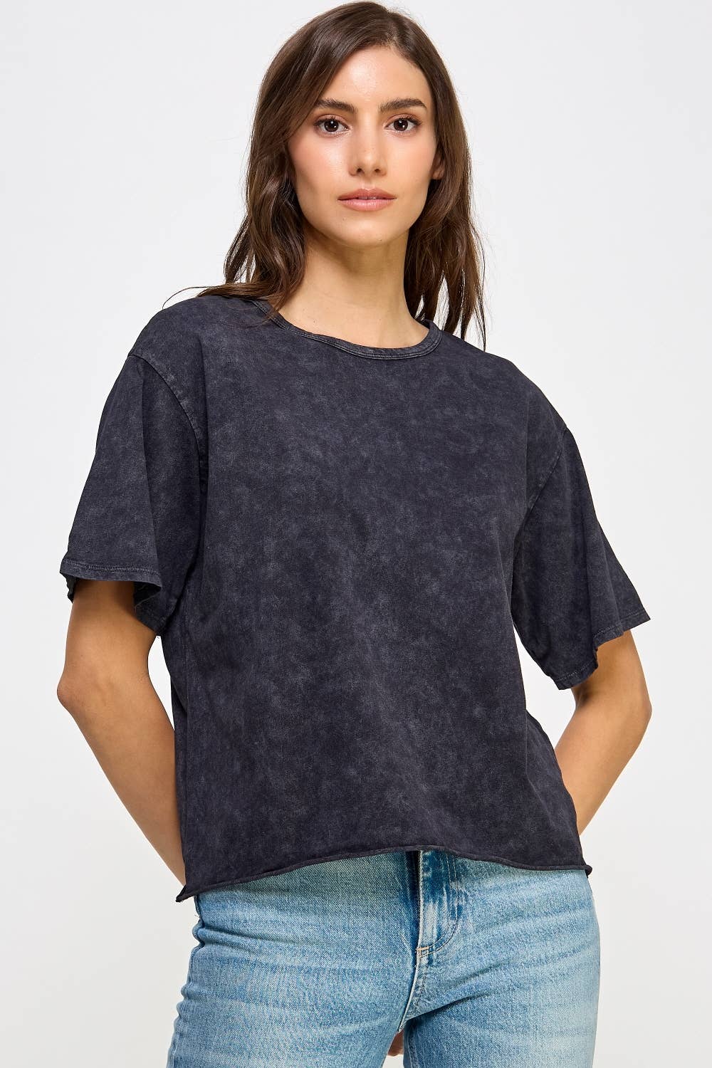 Midnight Mineral Wash Tee