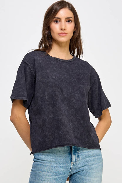 Midnight Mineral Wash Tee