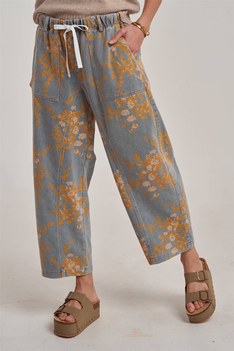 Golden Meadow Denim Pants