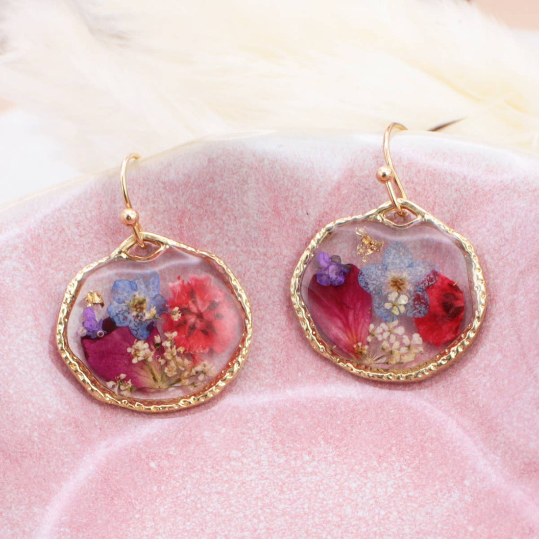 Cottage Pressed Floral Earrings