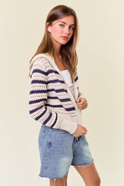Harbor Stripe Knit Jacket