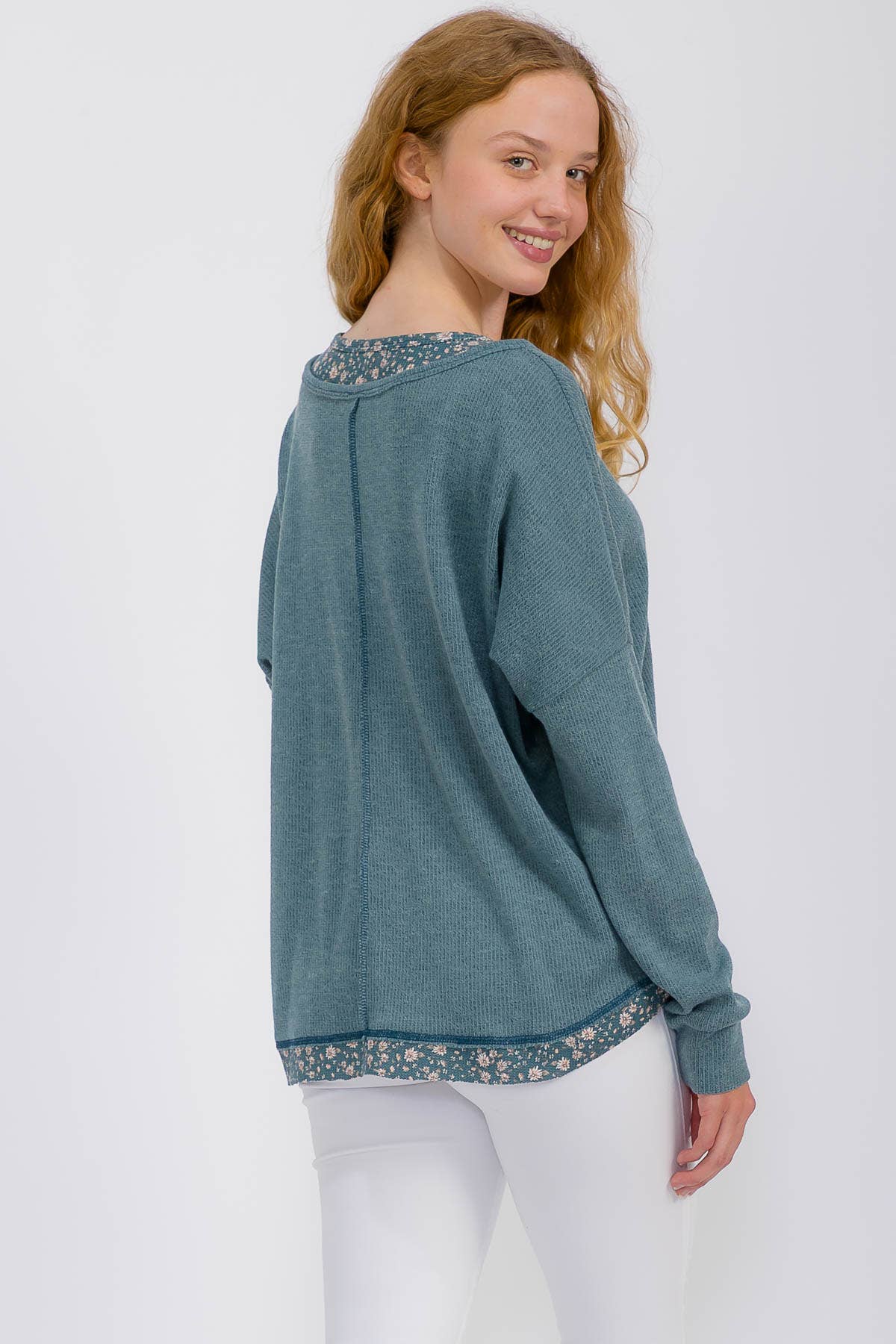 Florist Henley Shirt (Curvy)