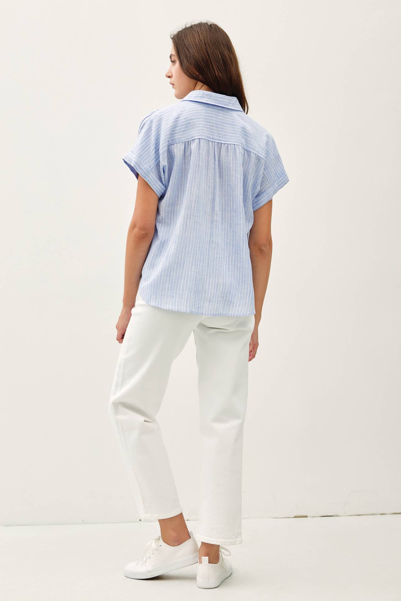 Stripe Linen Tee