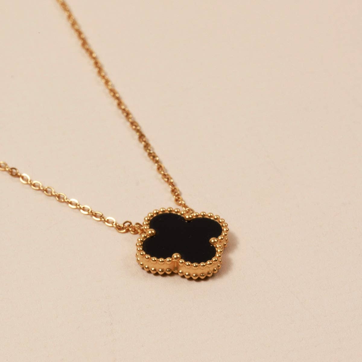 Floral Charm 18K Gold-Plated Stainless Steel | Necklace