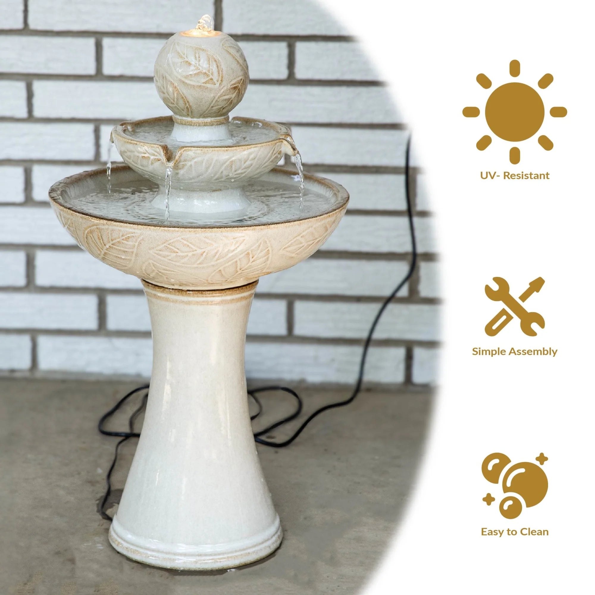 Gentle Glow 2-Tier Fountain