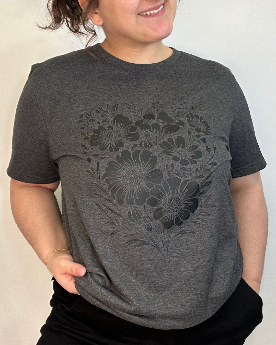 Floral Design T-Shirt