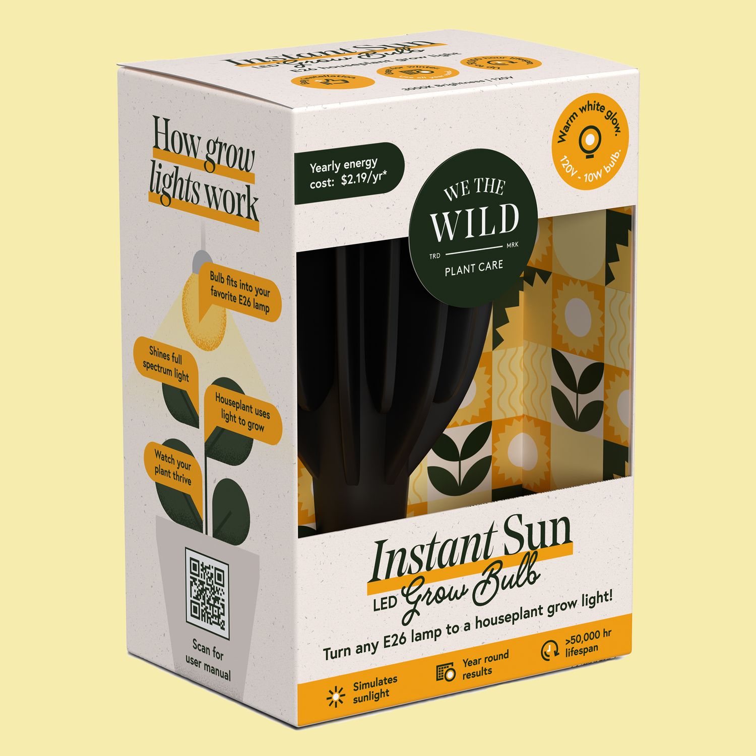 Instant Sun LED Grow Light Bulb