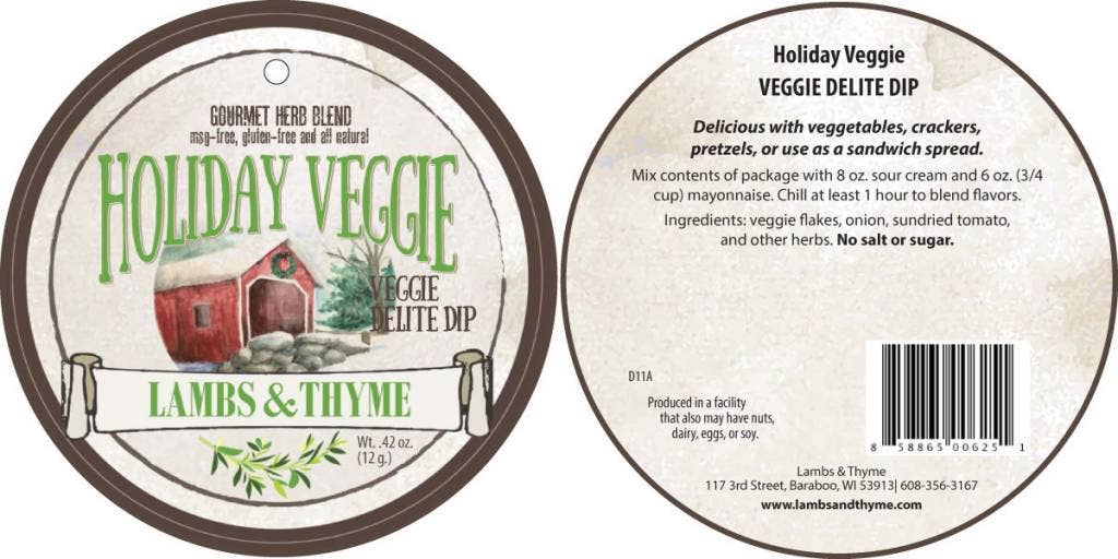 Holiday Veggie Dip