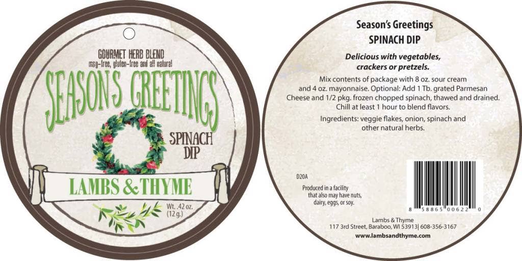 Season’s Greetings Dip