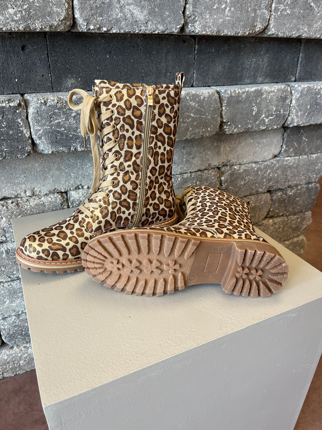 Gold Leopard Fomo Boots