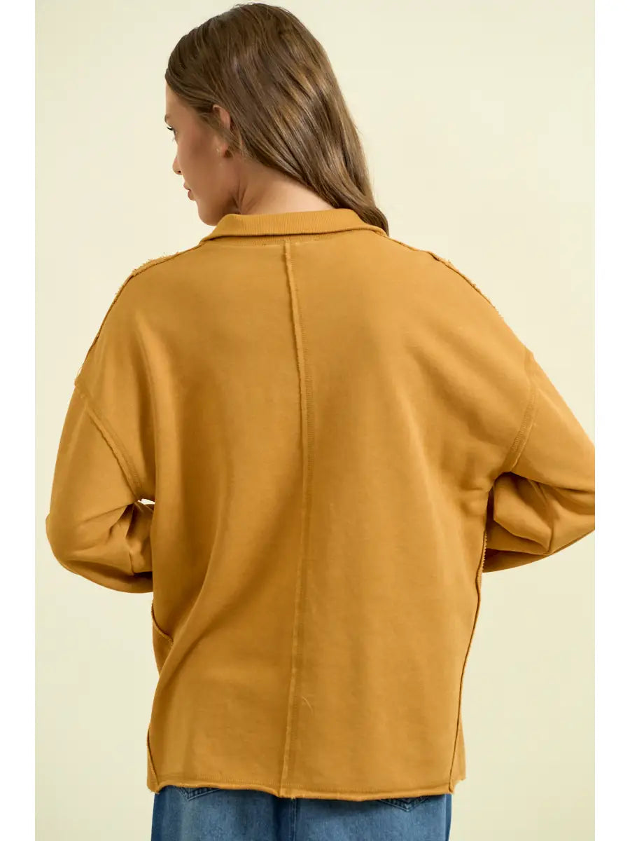 Snap Button Sweatshirt