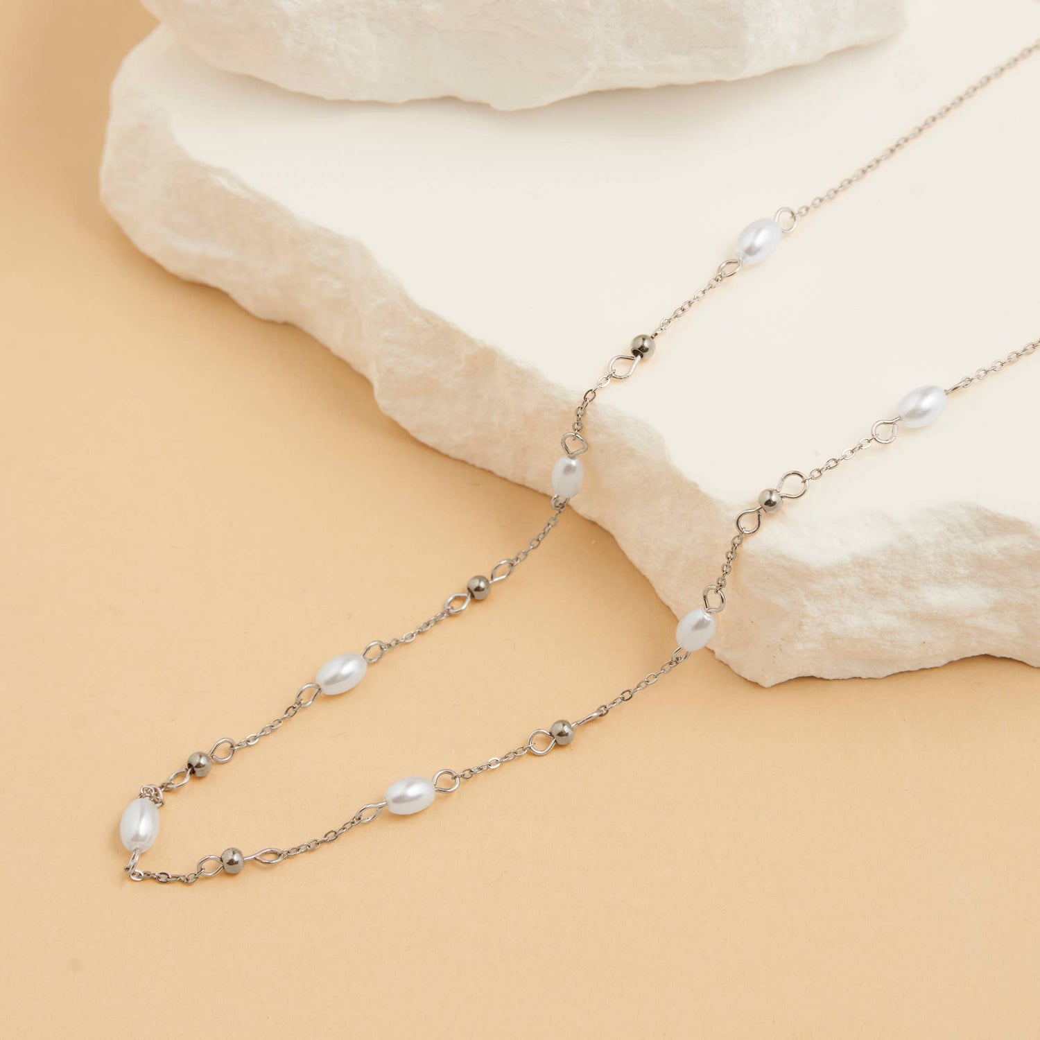 Pearl &amp; Bead Necklace