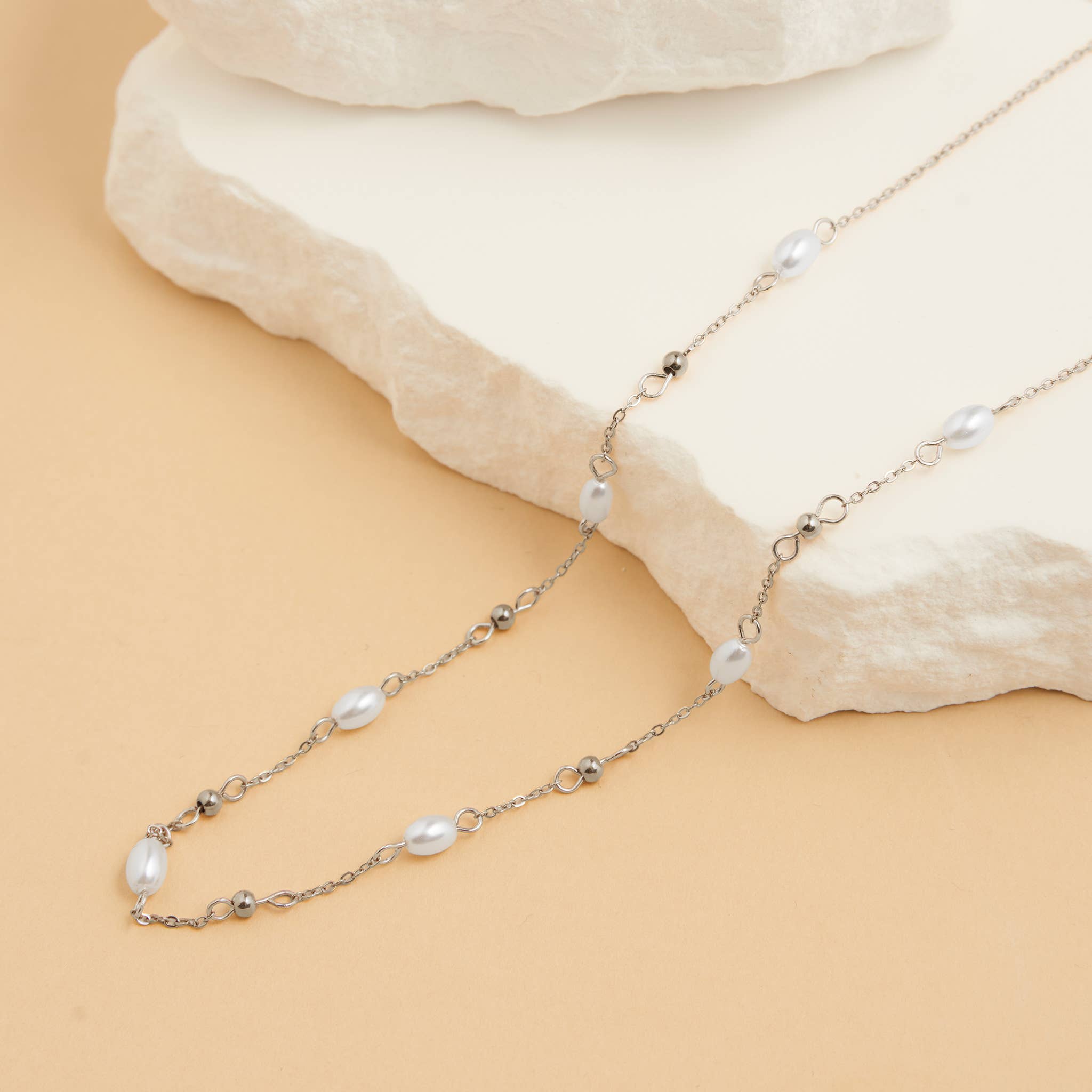 Pearl &amp; Bead Necklace