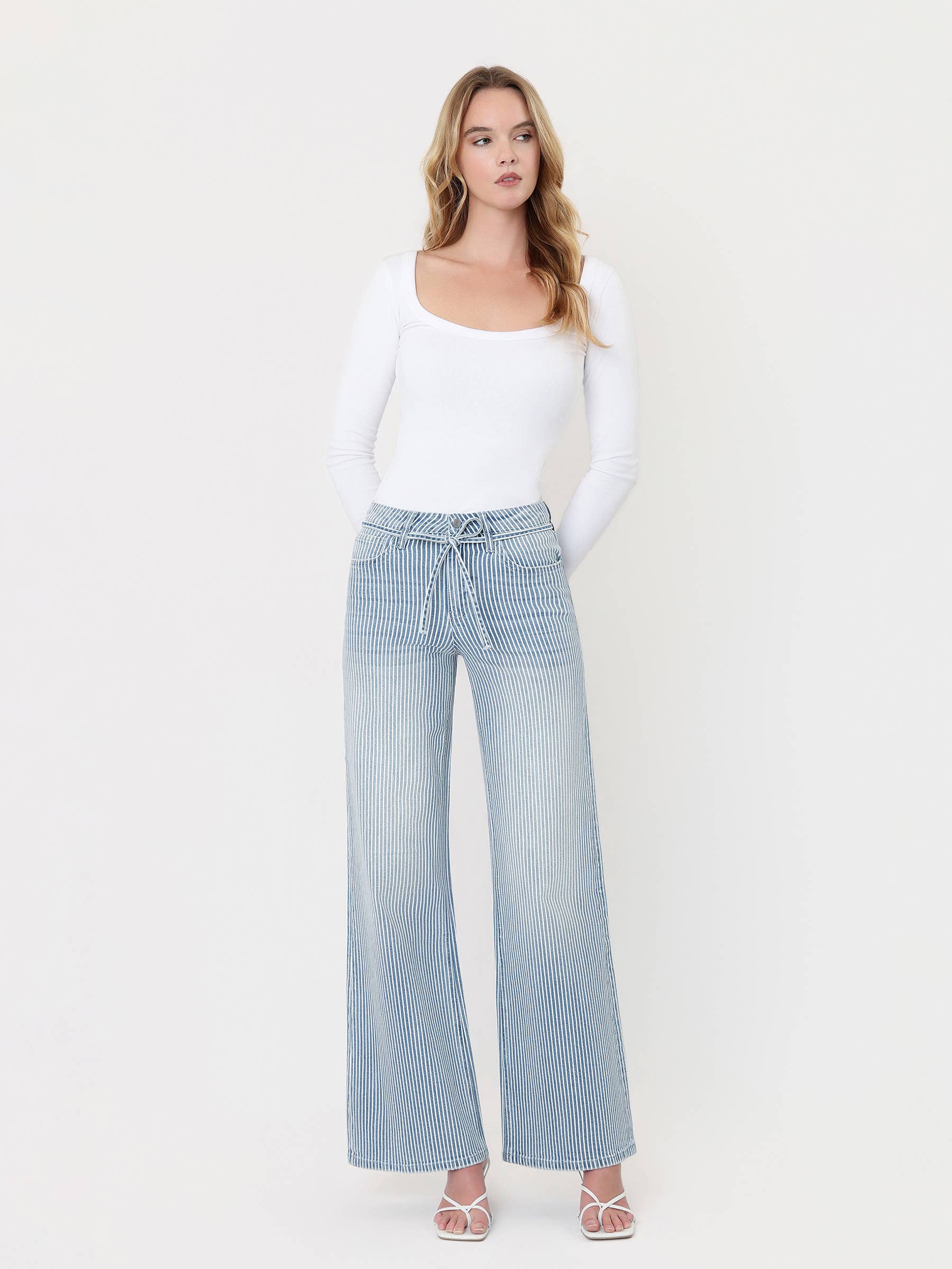 Pinstripe Play Jeans