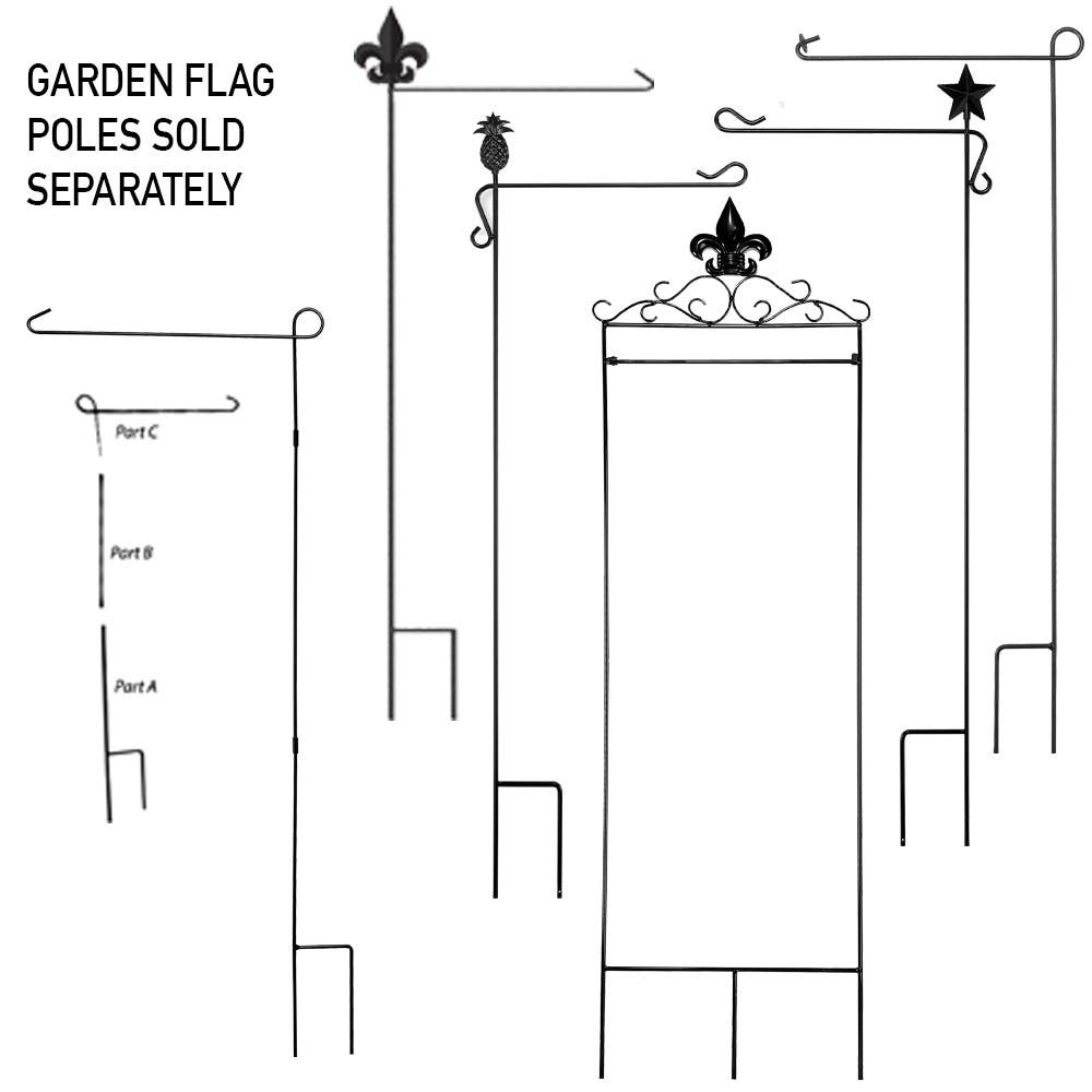 Garden Arbor Flag Pole