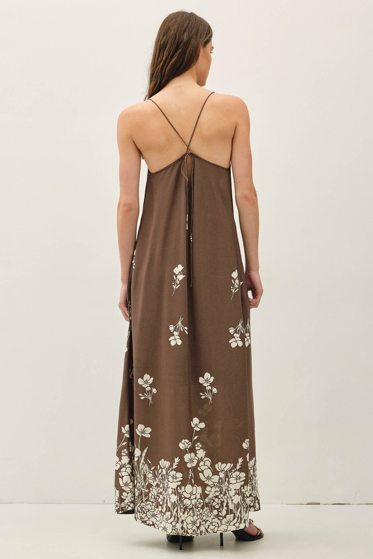 Cocoa Bloom Maxi Dress